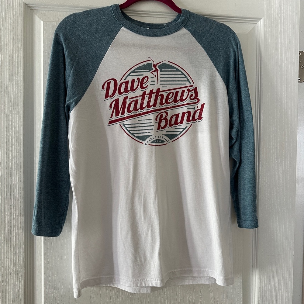Bella Canvas Long Sleeve Tee - White and Teal